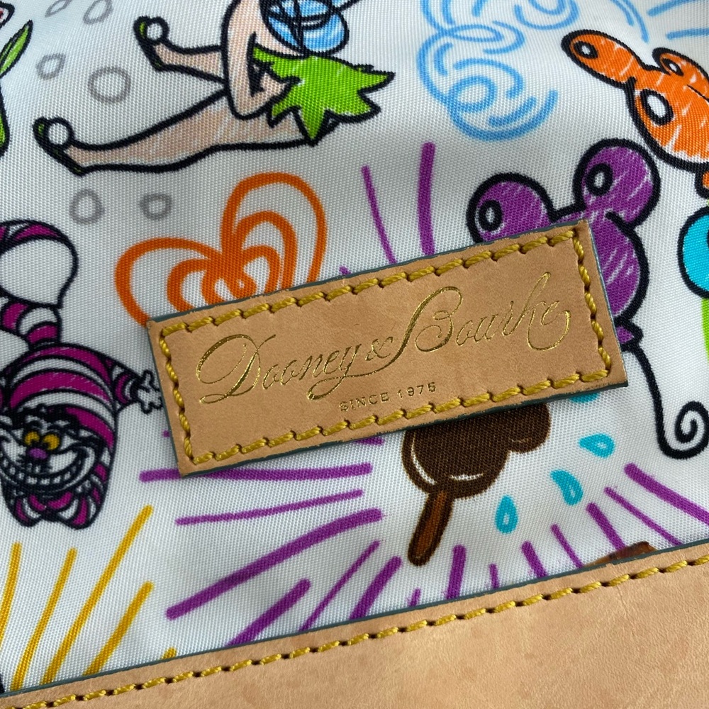 Dooney & Bourke White Multicolor Disney Character Print Backpack - Picture 5 of 16